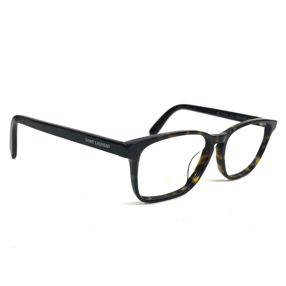 Saint Laurent Eyeglasses Frames SL173/F 002 Tortoise Square Asian Fit 56-15-150 - Picture 2 of 12